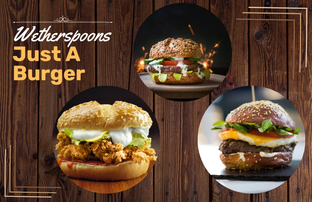 wetherspoons just a burger menu