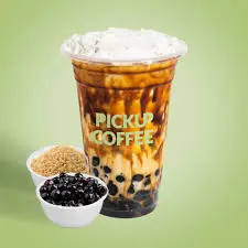 pickup coffee brown sugar boba milk